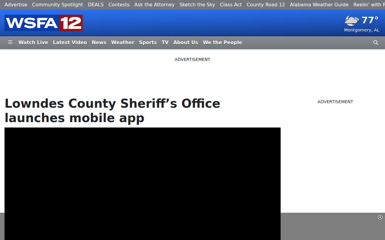 Sheriff app launch source for Fort Deposit booking records
